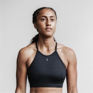 NOBULL Halter Sports Bra in Black SIZE: MEDIUM